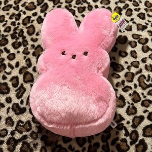 Pink Peep Bunny Pillow